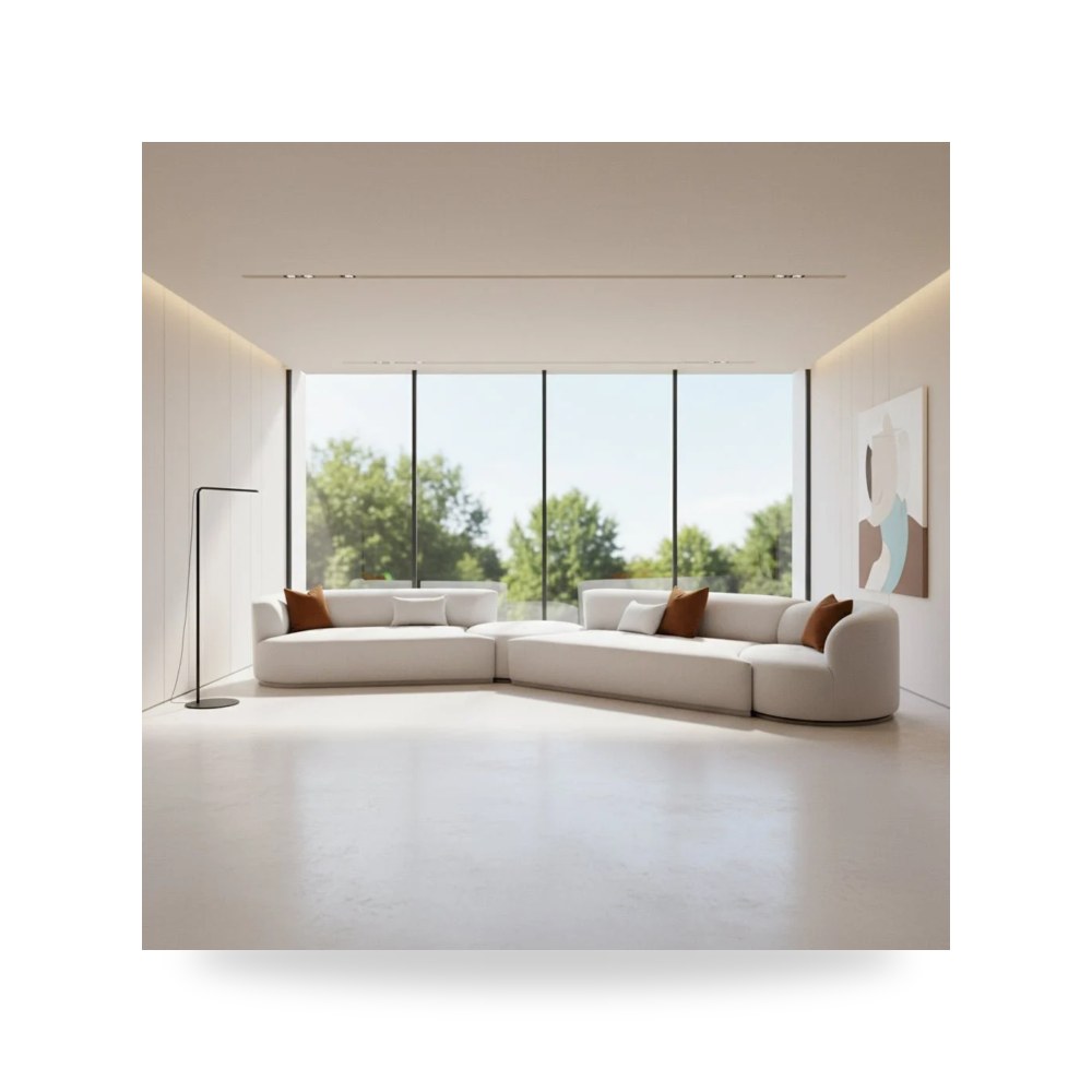 كنب زاوية أريكة مقطعية رمادي توف فيرنتشر TOV Furniture موديل توف فيرنتشر TOV Furniture