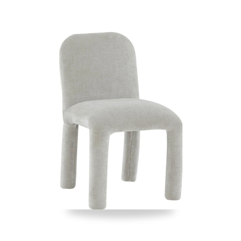 كرسي طعام فاخر - كرسي طعام رمادي Georgia Performance Chenille - من TOV Furniture