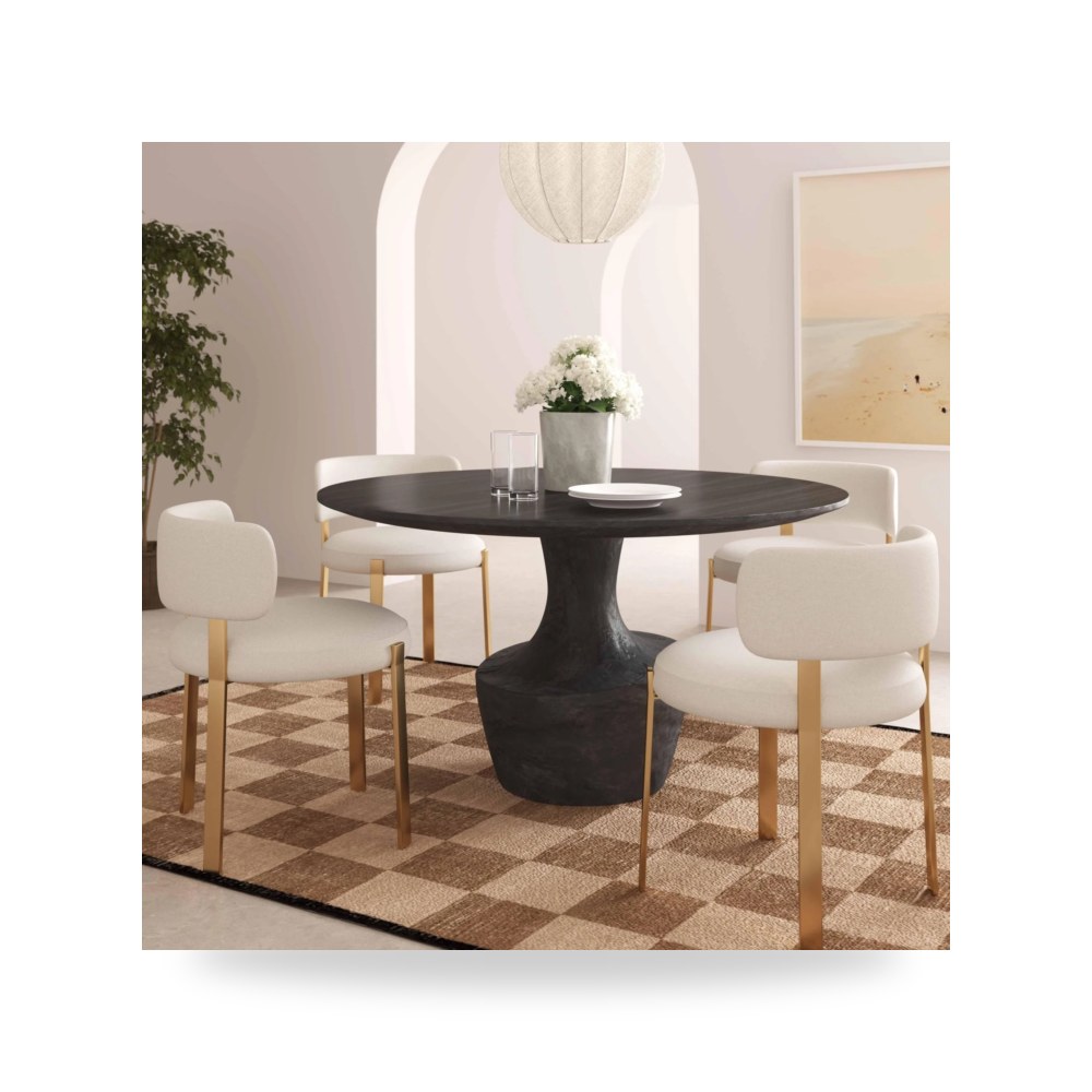 طاولة طعام أسود توف فيرنتشر TOV Furniture موديل توف فيرنتشر TOV Furniture D54245