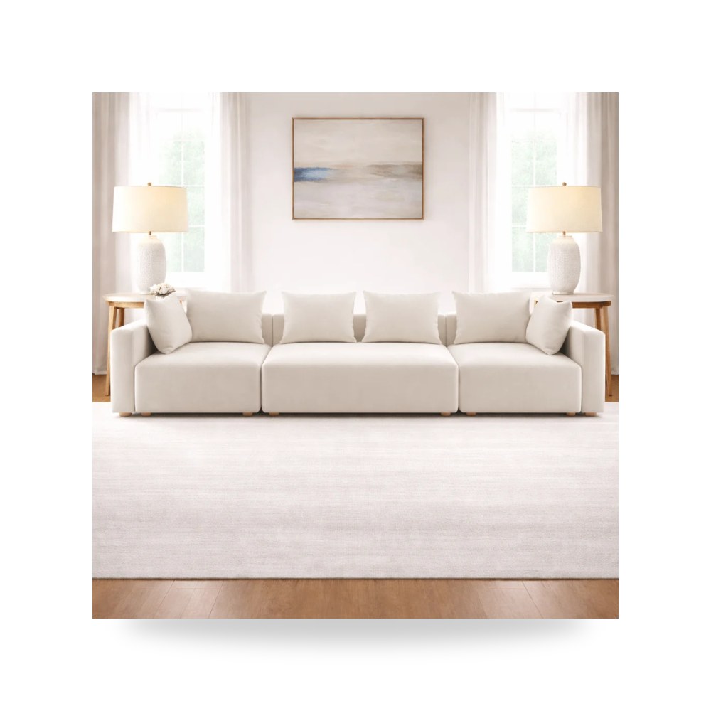 أريكة كتان كريمي توف فيرنتشر TOV Furniture