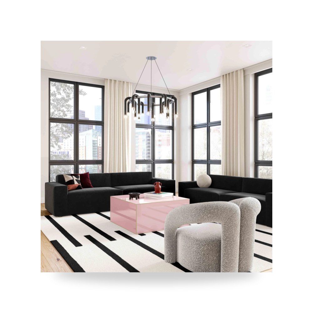 طاولة قهوة وردي Havana توف فيرنتشر TOV Furniture