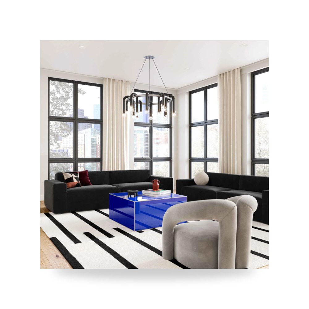 طاولة قهوة أزرق Havana توف فيرنتشر TOV Furniture