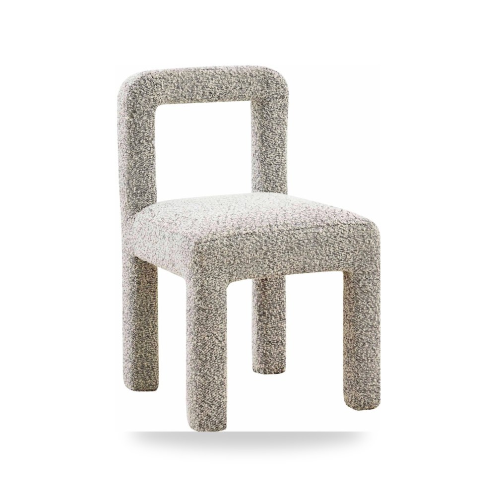 كرسي طعام فاخر - كرسي طعام رمادي Hazel Boucle TOV - من TOV Furniture - طراز TOV-D68465