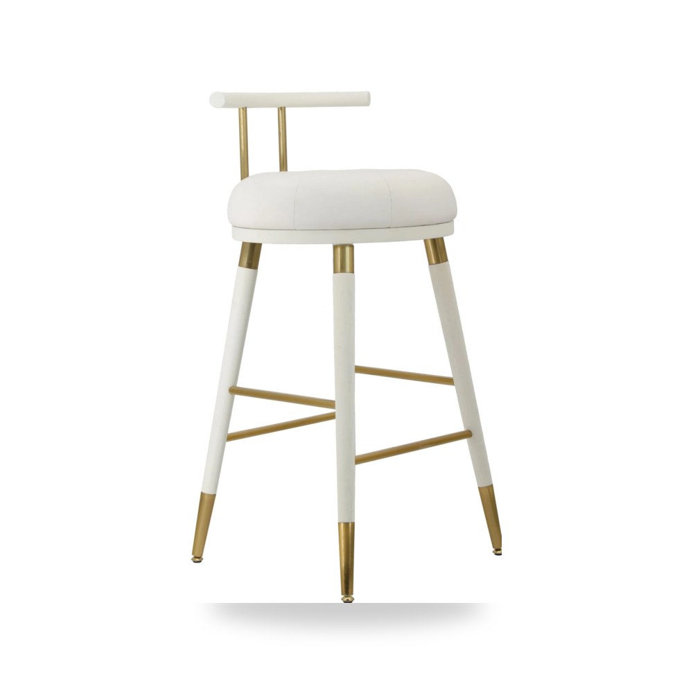 مقعد بار عالي فاخر - كرسي بار مرتفع أبيض TOV موديل TOV D68686 - من TOV Furniture