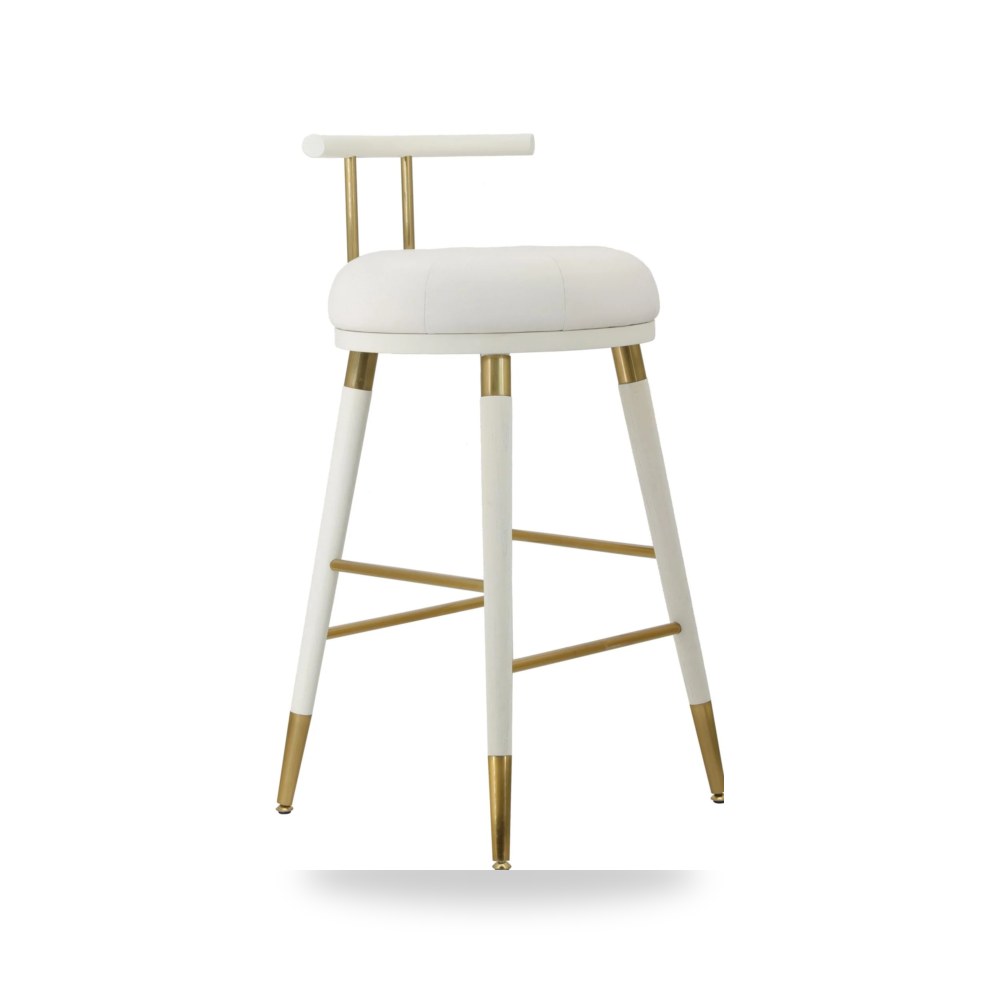 مقعد بار عالي فاخر - كرسي بار مرتفع أبيض TOV موديل TOV D68687 - من TOV Furniture