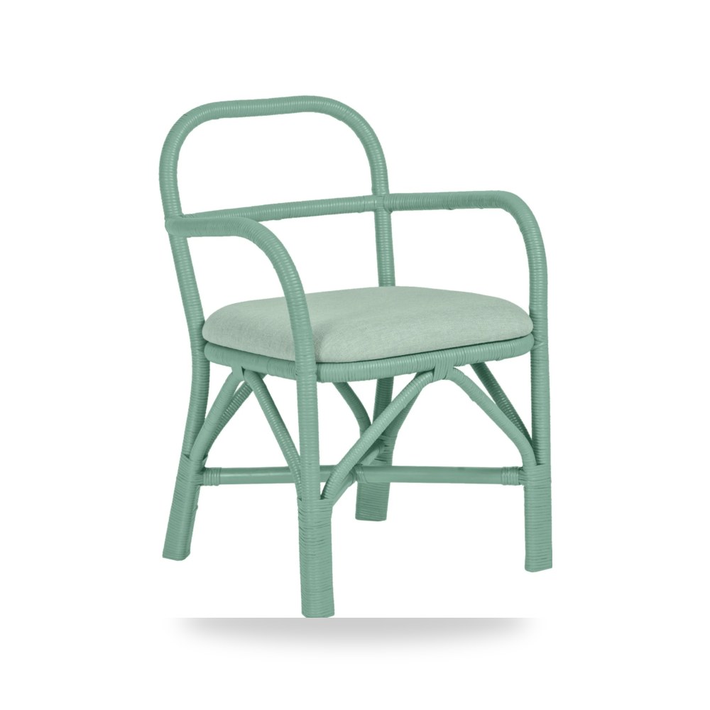 كرسي طعام فاخر - كرسي طعام أخضر Ginny Rattan TOV - من TOV Furniture - طراز TOV-D21022