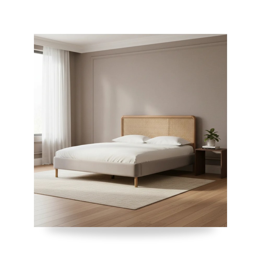 سرير قطيفة رمادي Kavali توف فيرنتشر TOV Furniture