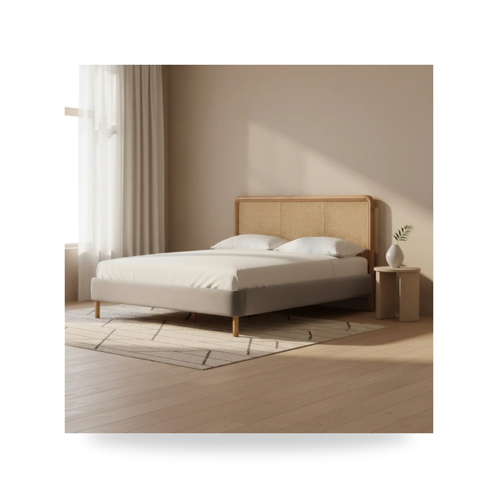 سرير رمادي Kavali Queen توف فيرنتشر TOV Furniture