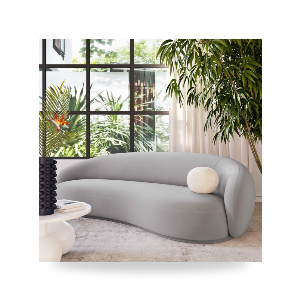 إضاءة قطيفة رمادي Kendall توف فيرنتشر TOV Furniture