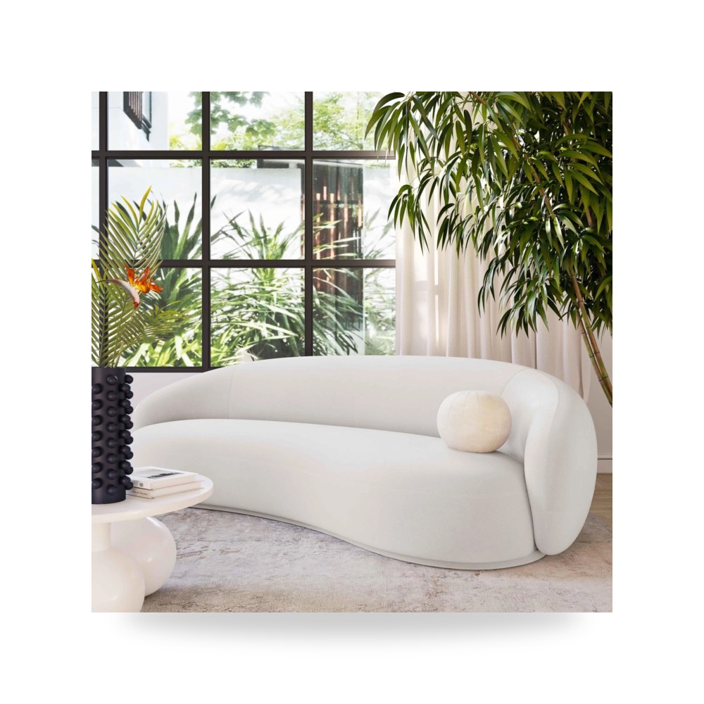 أريكة قطيفة كريمي Kendall توف فيرنتشر TOV Furniture