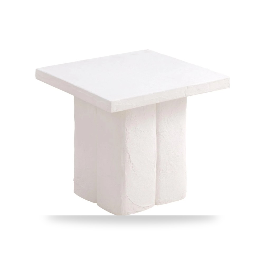 طاولة جانبية أبيض Kayla Concrete توف فيرنتشر TOV Furniture