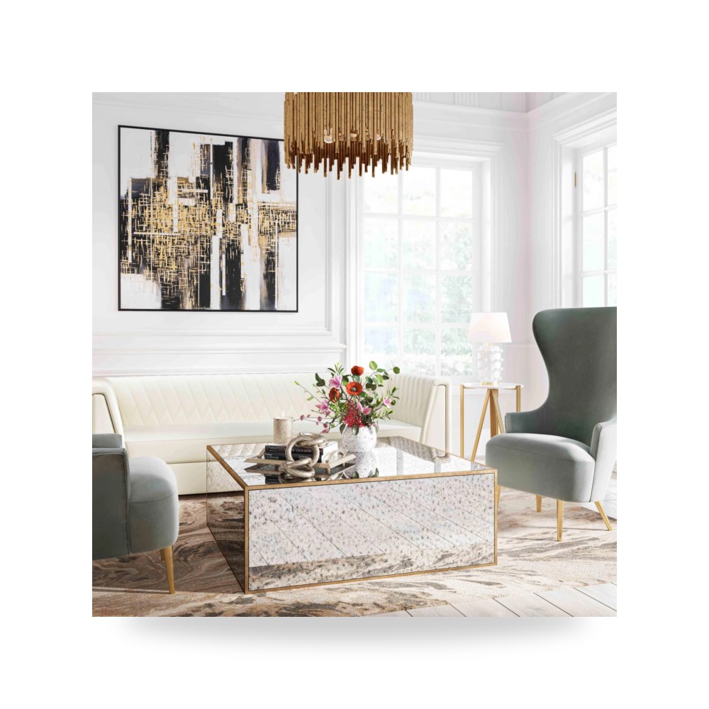 طاولة قهوة أحمر Lana Large توف فيرنتشر TOV Furniture