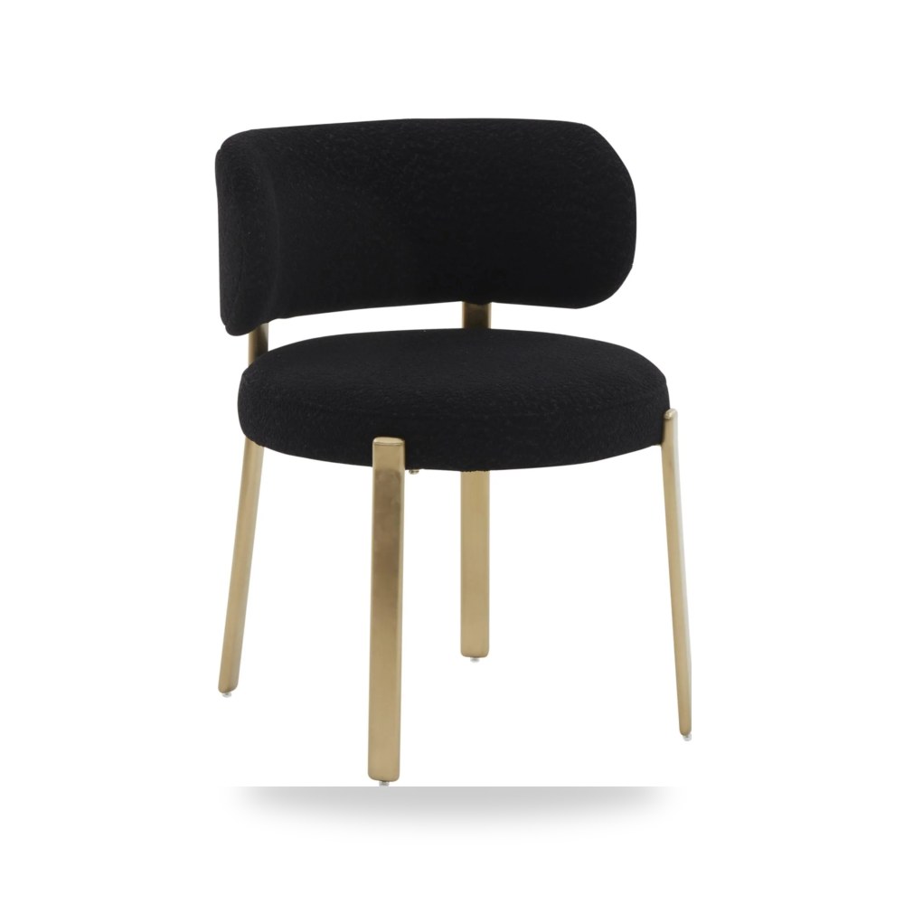 كرسي طعام فاخر - كرسي طعام أسود TOV موديل TOV D68648 - من TOV Furniture - طراز TOV-D68648