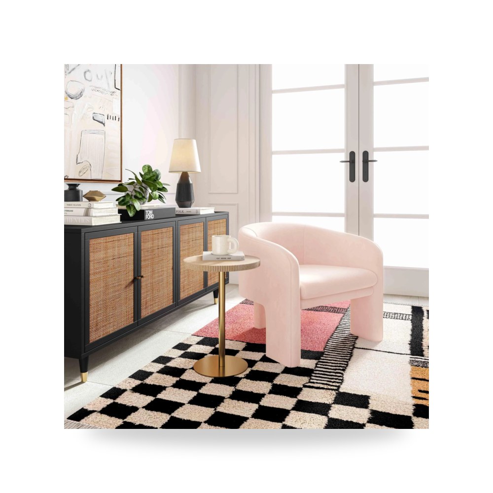 كرسي جلوس بتصميم أنيق - كرسي قطيفة Marla Peche TOV - من TOV Furniture - طراز TOV-S44185