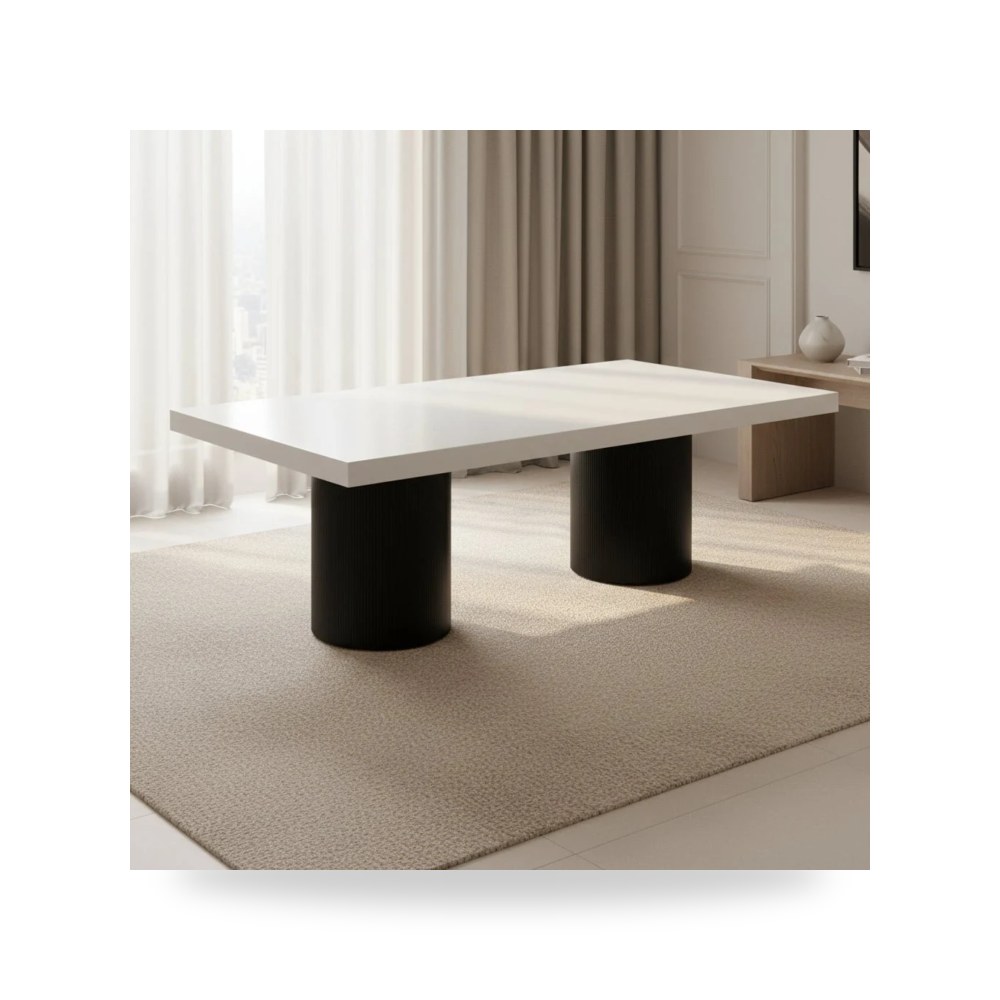طاولة طعام أبيض Nova Lacquer توف فيرنتشر TOV Furniture