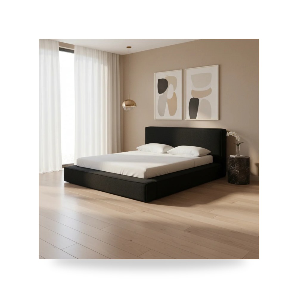 سرير كتان أسود Olafur توف فيرنتشر TOV Furniture