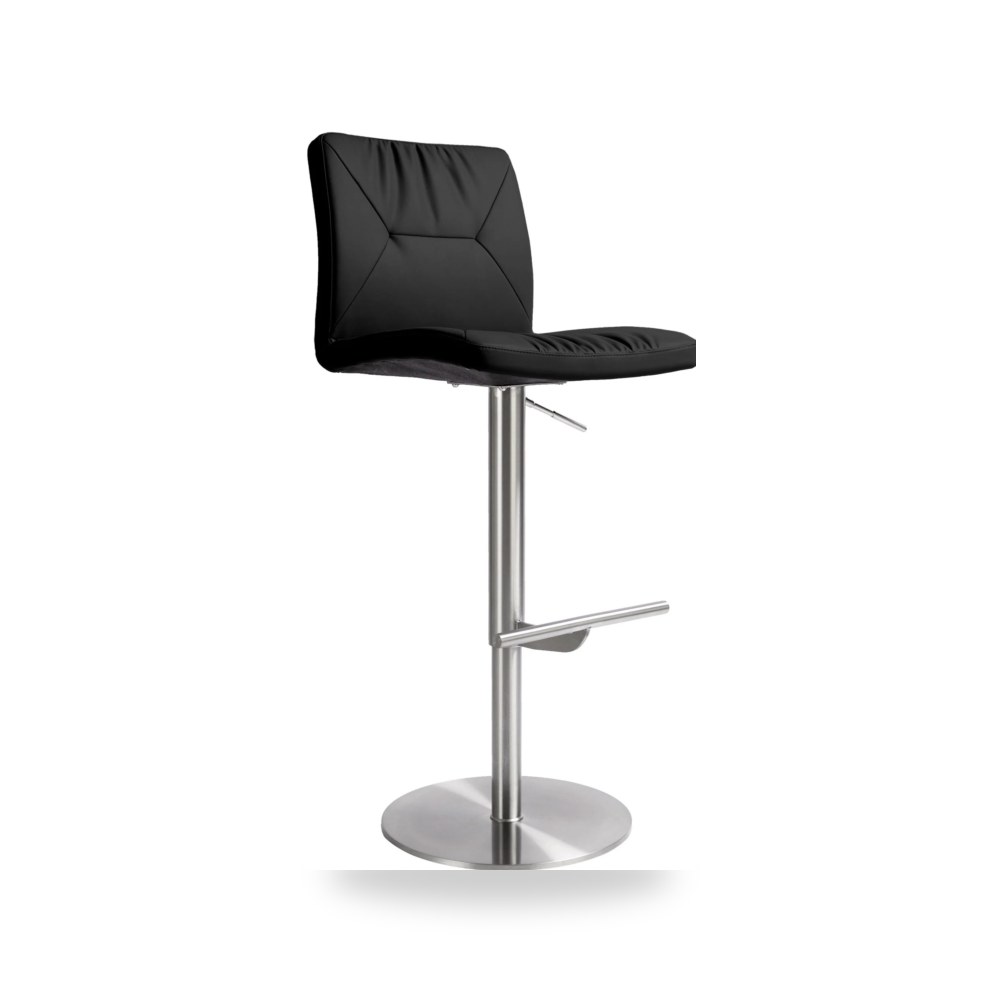 مقعد بار عالي فاخر - كرسي بار مرتفع فضي TOV موديل TOV D68626 - من TOV Furniture