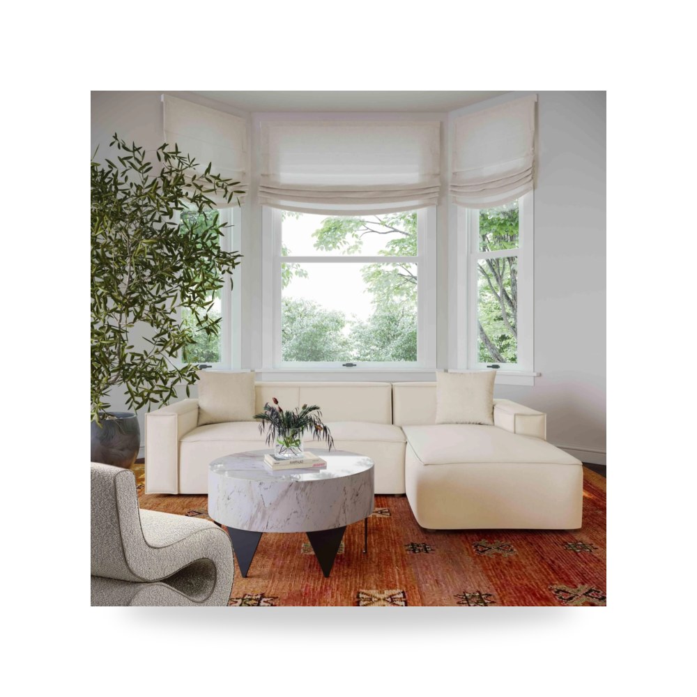 أريكة زاوية كتان كريمي Olafur RAF توف فيرنتشر TOV Furniture