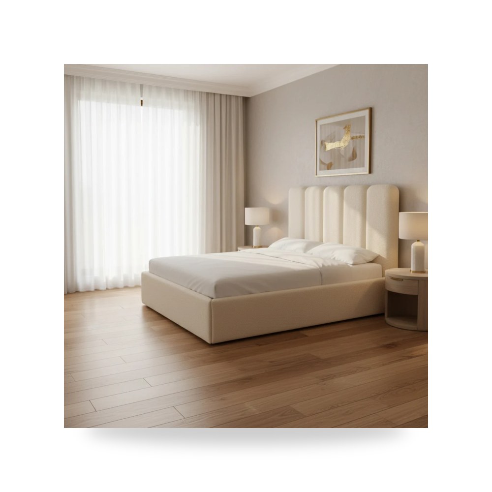 سرير كريمي Palani Boucle توف فيرنتشر TOV Furniture