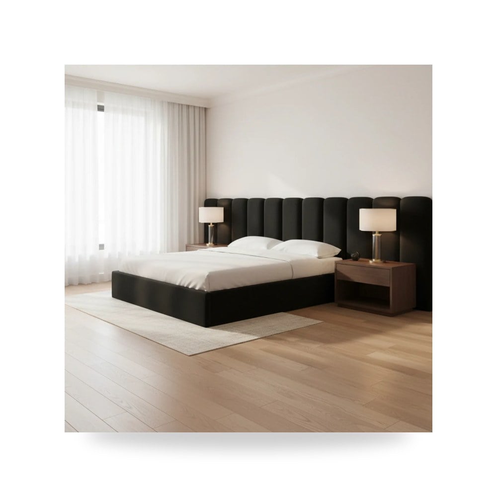 سرير قطيفة أسود Palani Wings توف فيرنتشر TOV Furniture
