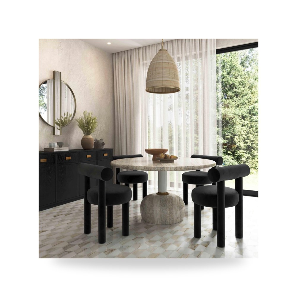 كرسي طعام فاخر - طاولة طعام TOV موديل TOV D54296 - من TOV Furniture - طراز TOV-D54296