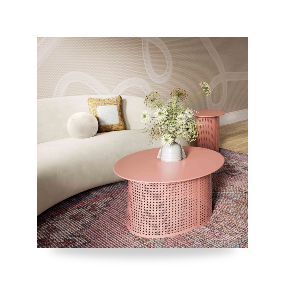 طاولة قهوة وردي Pesky Coral توف فيرنتشر TOV Furniture