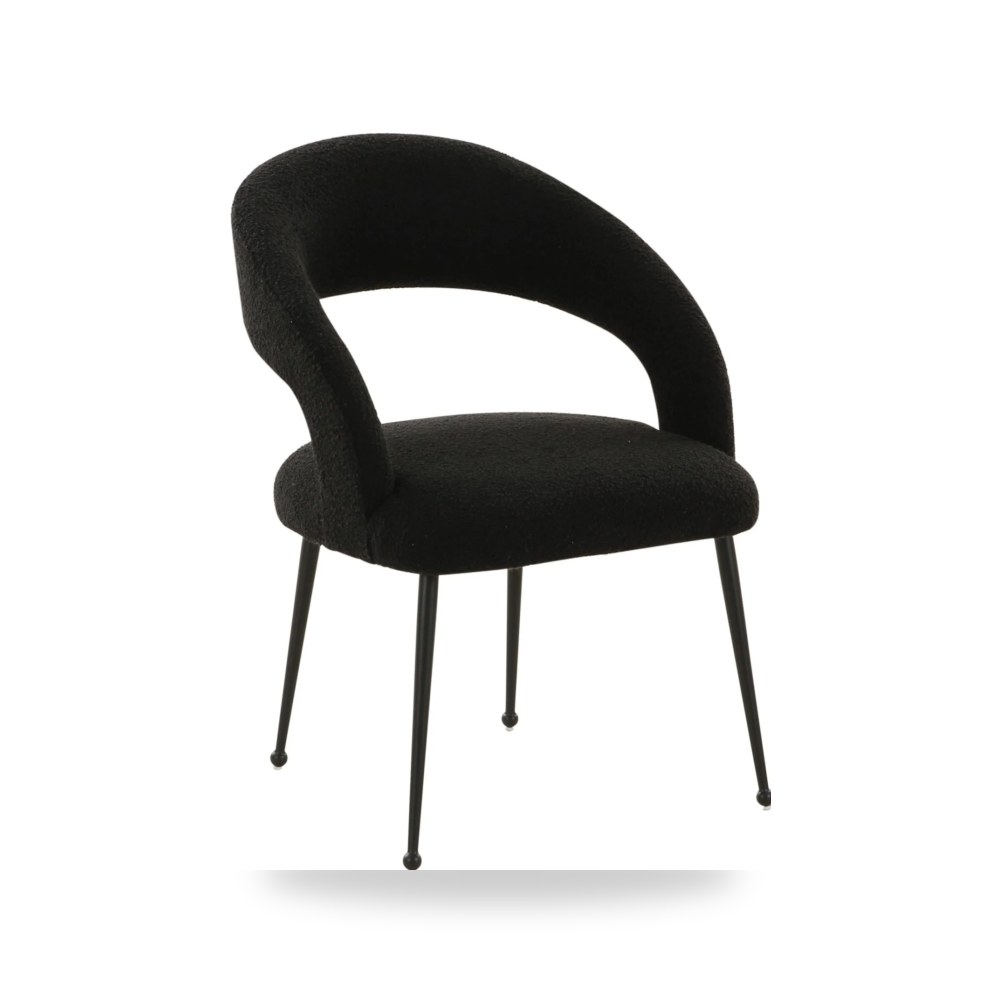 كرسي طعام فاخر - كرسي طعام أسود TOV موديل TOV D68704 - من TOV Furniture - طراز TOV-D68704