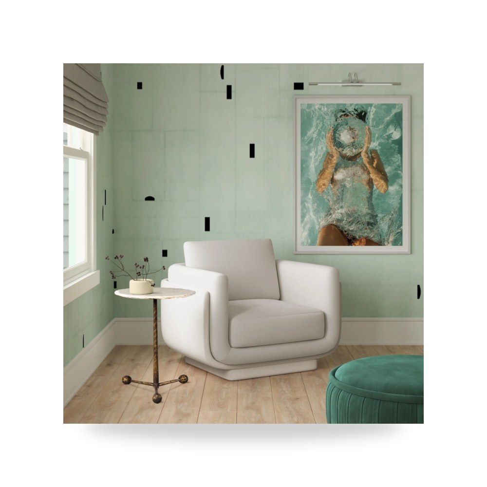 كرسي بذراعين فاخر - كرسي بذراعين كريمي Rhonnie Monotone TOV - من TOV Furniture