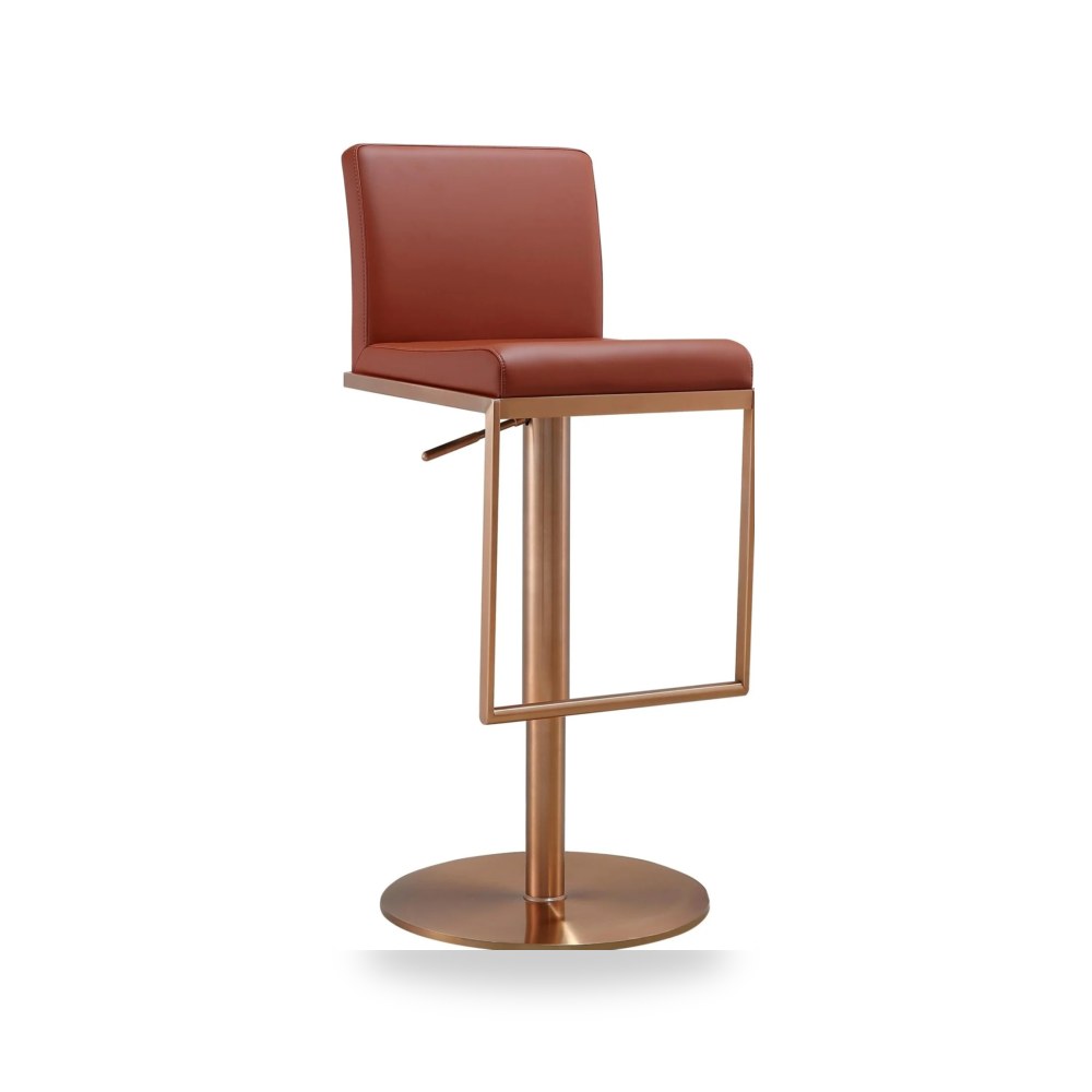 كرسي جلوس بتصميم أنيق - كرسي ذهبي وردي Sentinel Saddle TOV - من TOV Furniture