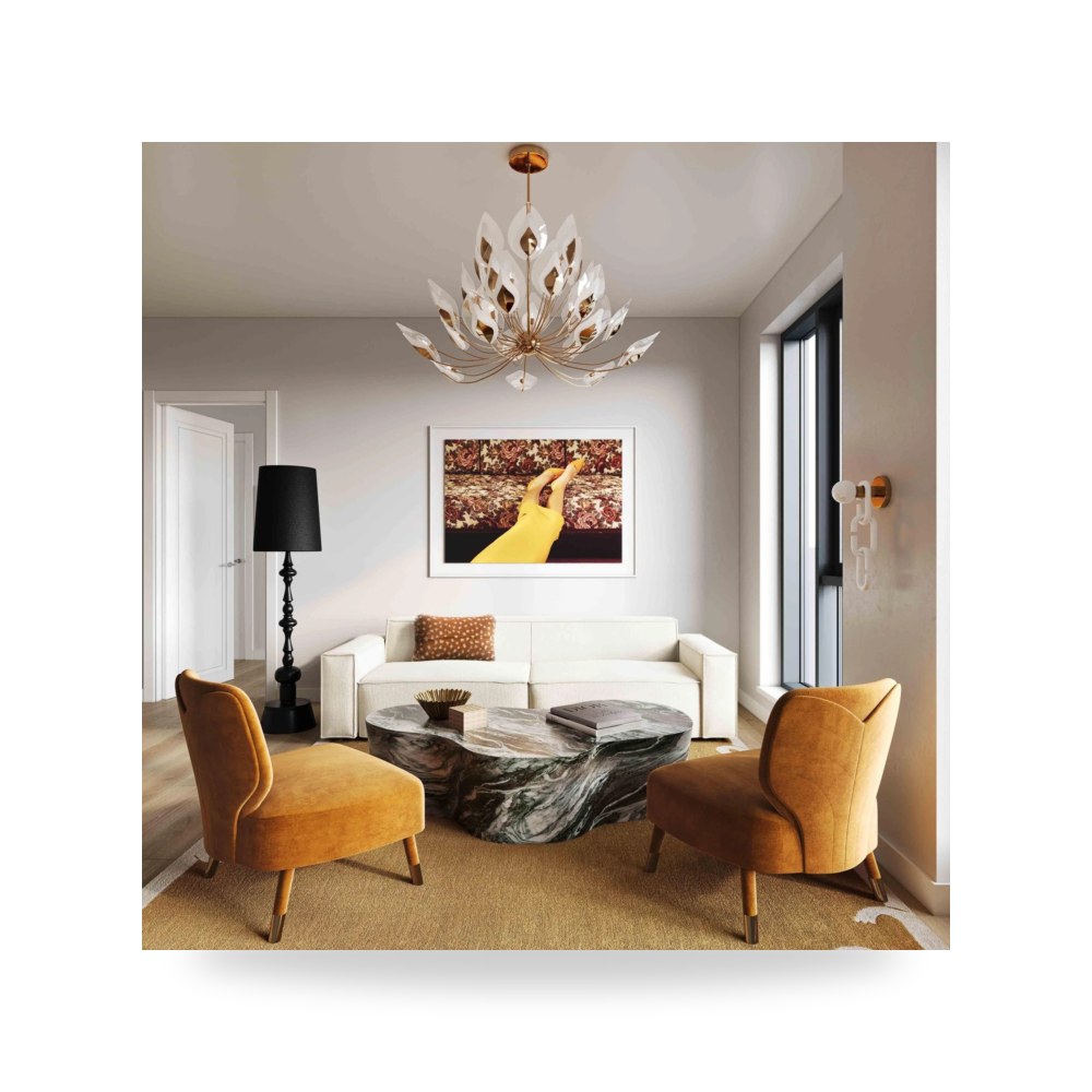 طاولة قهوة رمادي توف فيرنتشر TOV Furniture