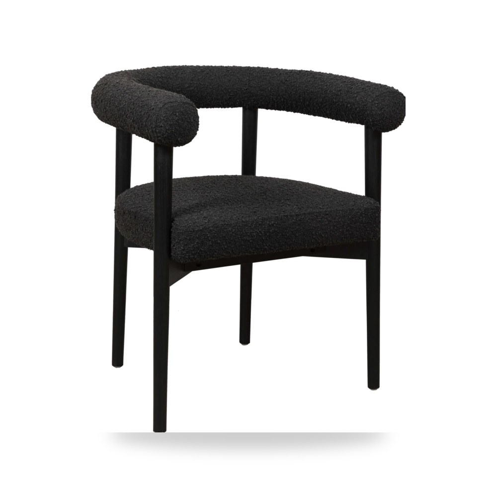 كرسي طعام فاخر - كرسي طعام أسود TOV موديل TOV D68595 - من TOV Furniture - طراز TOV-D68595