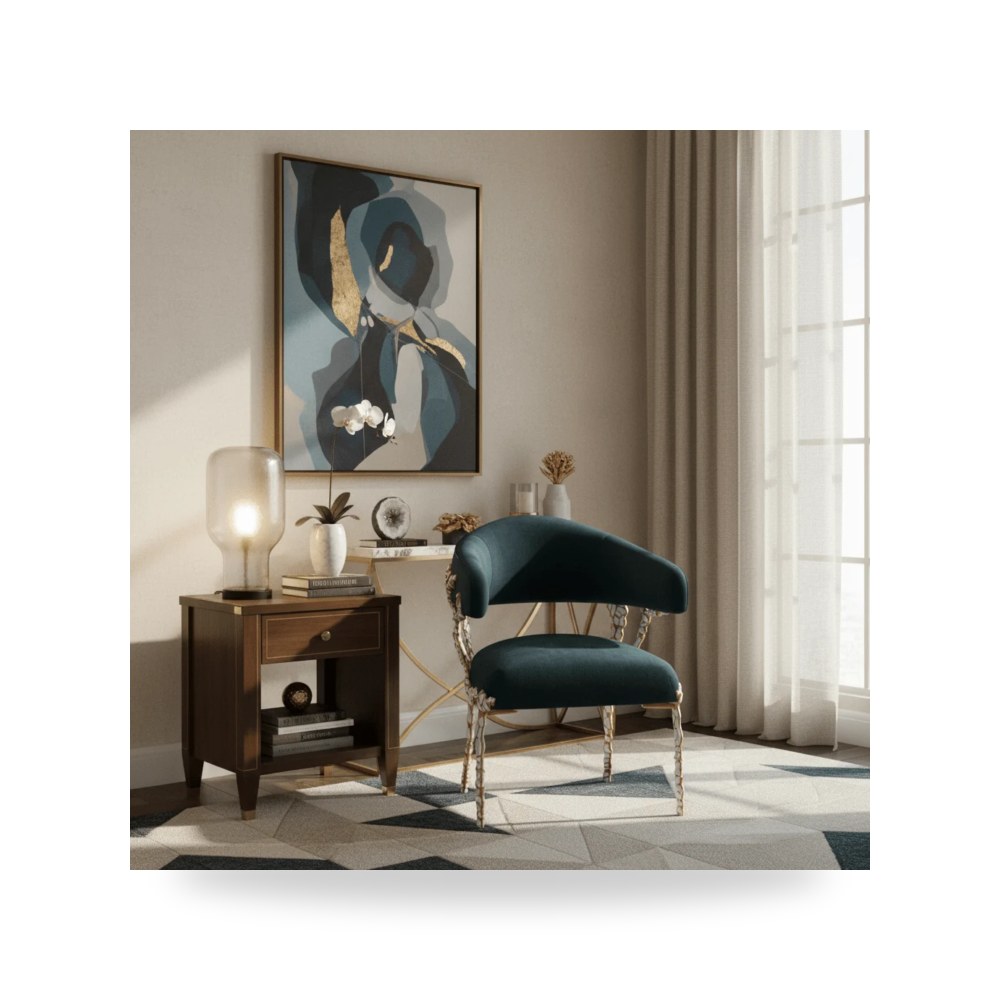 كرسي جلوس بتصميم أنيق - كرسي Caracole موديل UPH 419 231 B - طراز UPH-419-231-B