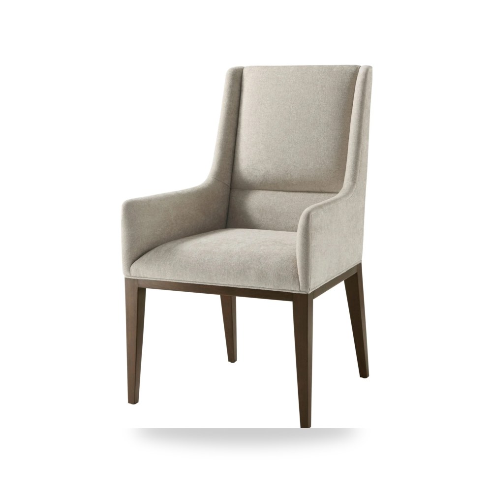 كرسي جلوس بتصميم أنيق - LIDO - Lido Upholstered Dining Arm Chair - من Theodore Alexander
