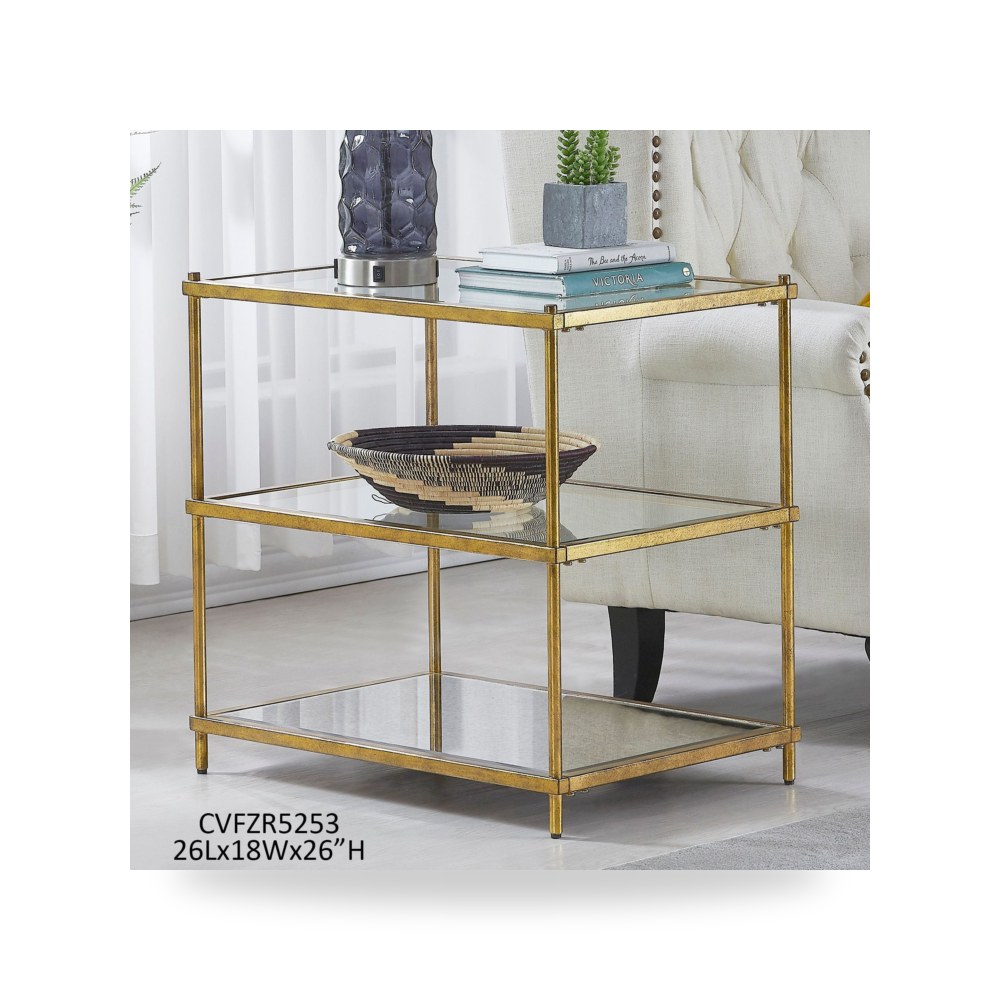 طاولة جانبية ذهبي Foil Crestview