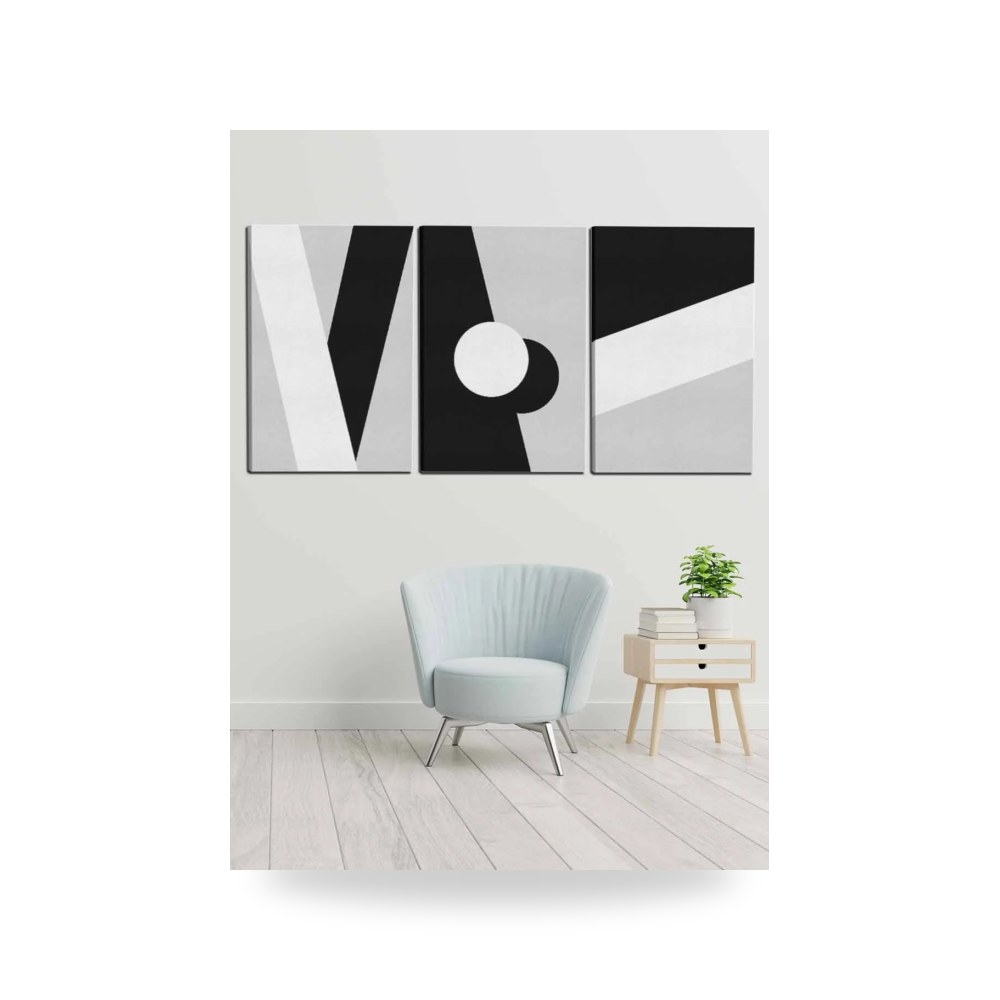 لوحة جدارية كانفس رسم دوائر LOWHA موديل