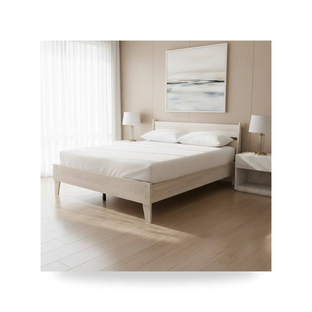 سرير نوم آشلي Ashley Furniture موديل EB1864 Queenbed WE موديل
