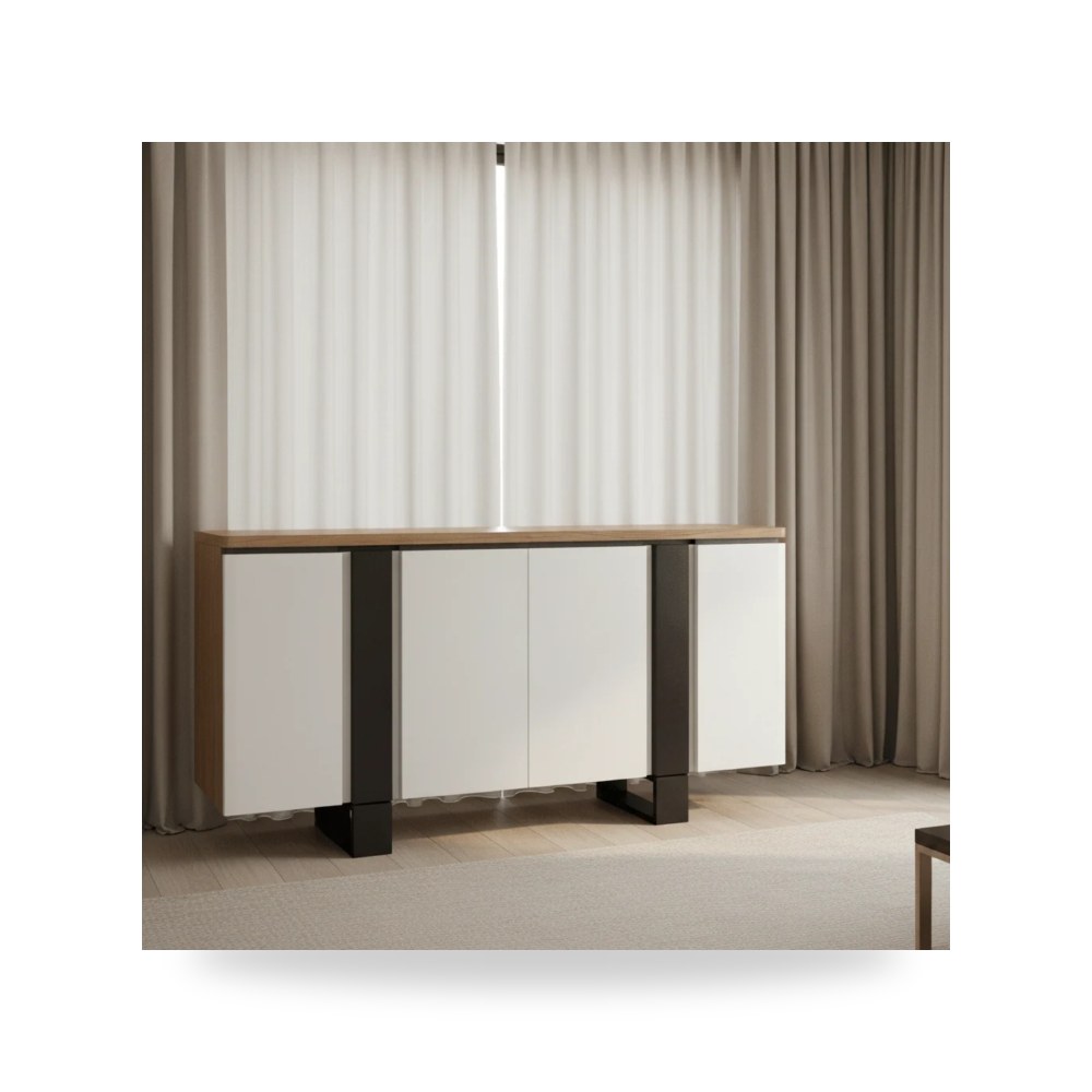 أحمر Portico Credenza A.R.T. Furniture