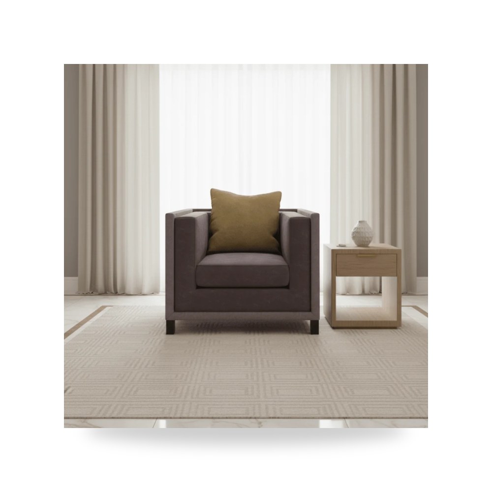 كرسي جلوس بتصميم أنيق - كرسي Caracole Upholstery Tuxedo - طراز UPH-423-033-A
