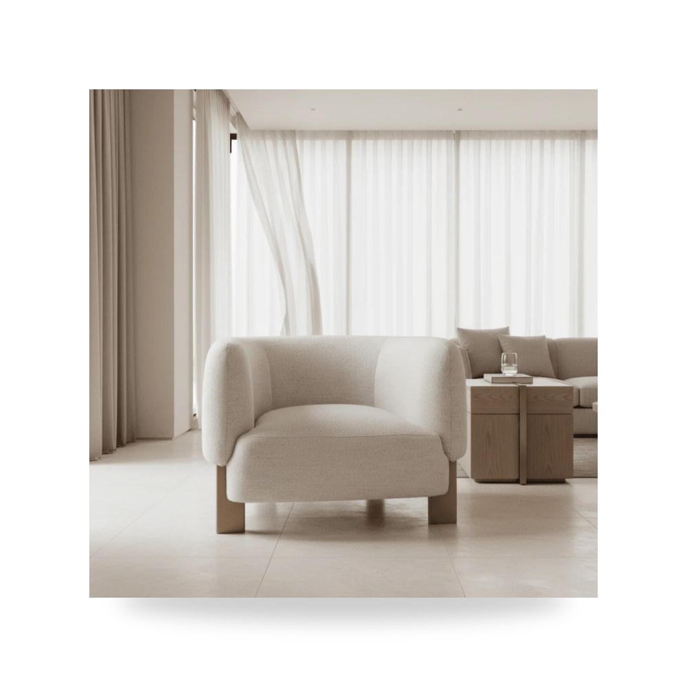 كرسي جلوس بتصميم أنيق - Leaner Chair - طراز HC06021