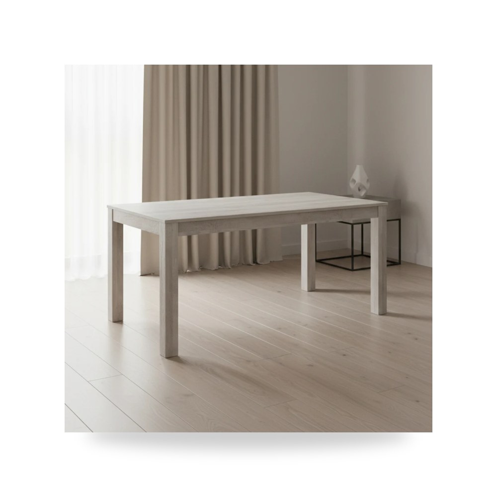 طاولة طعام أبيض Eleanor Rectangular موديل D-6460-3-DT