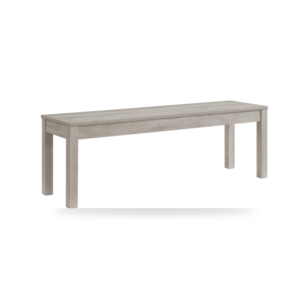 كراسي ومقاعد فاخرة - Eleanor Dining Bench in White - طراز D-6460-3-BN
