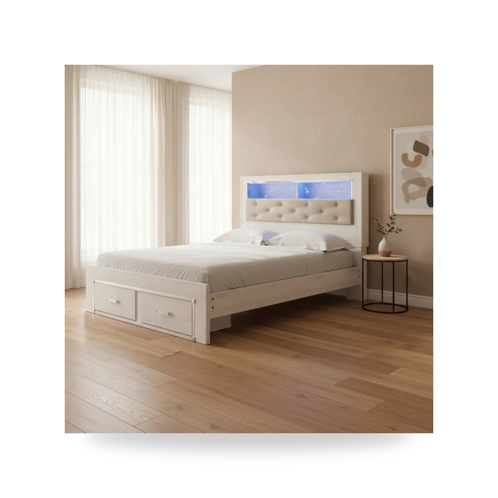 سرير نوم فاخر - سرير نوم أحمر Ashley موديل B2640B19