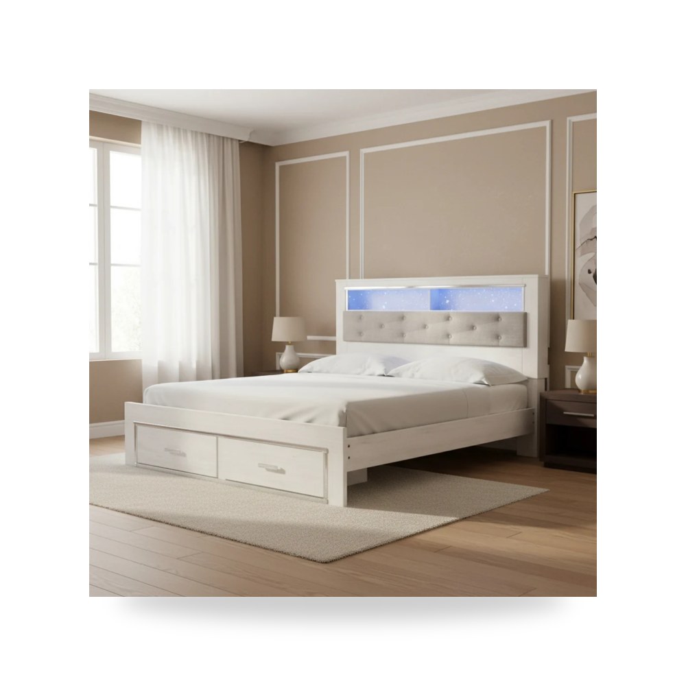 سرير نوم فاخر - سرير نوم أحمر Ashley موديل B2640B30 - من