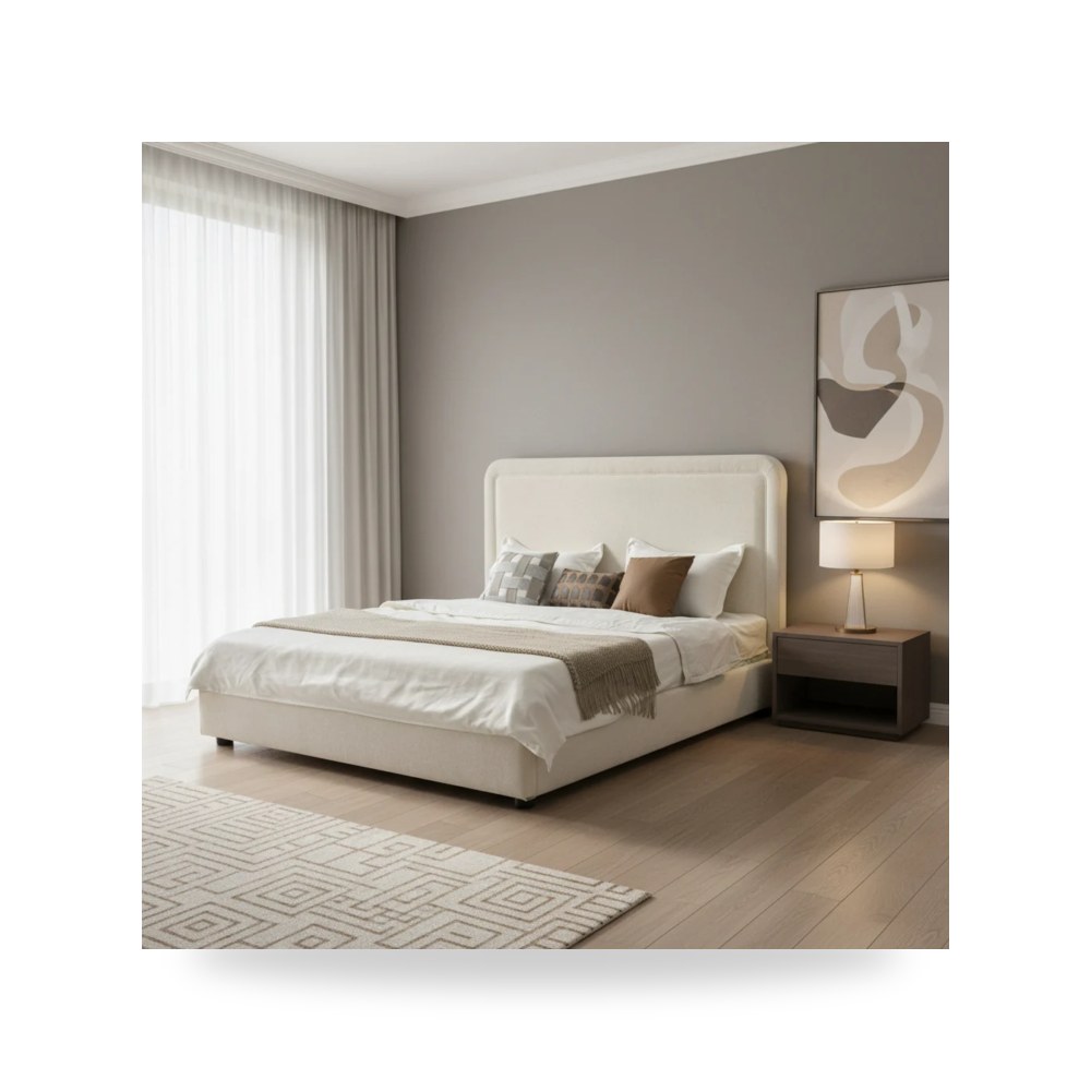 سرير نوم فاخر - Parker King Bed - طراز R0802-B0005BED