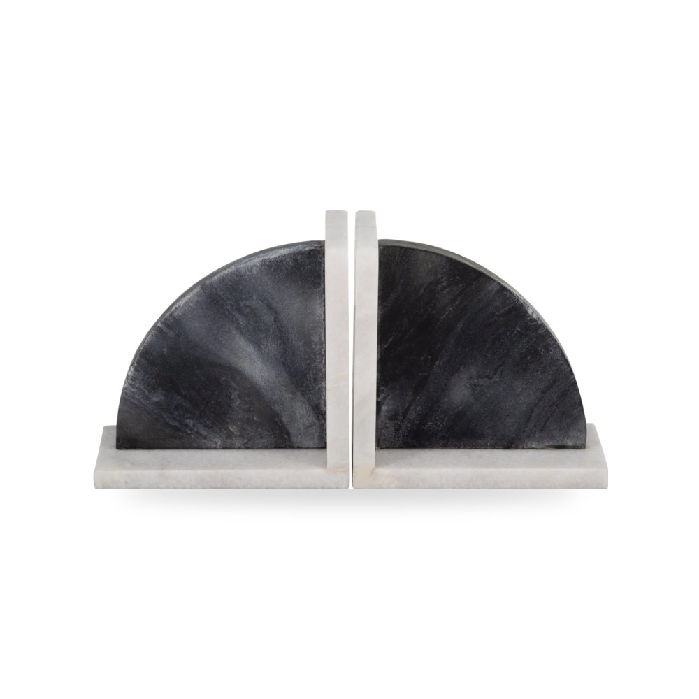 أسود MARBLE, S - 2 BOOKENDS, BLACK - WHITE من ساج بروك هوم Sagebrook Home موديل موديل
