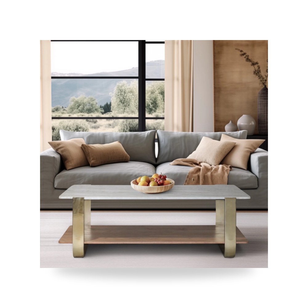 طاولة قهوة ذهبي Sagebrook Home