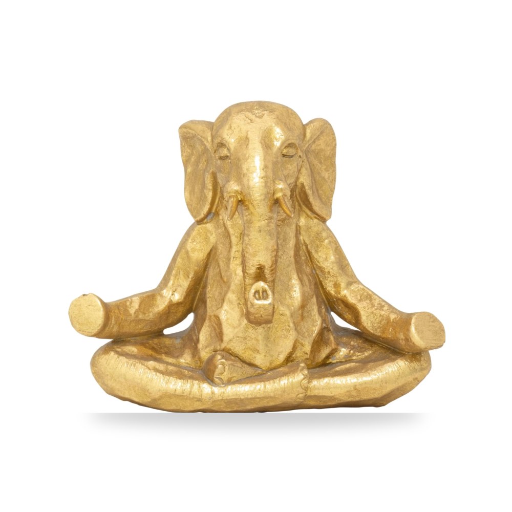 ذهبي POLYRESIN ELEPHANT, Sagebrook Home