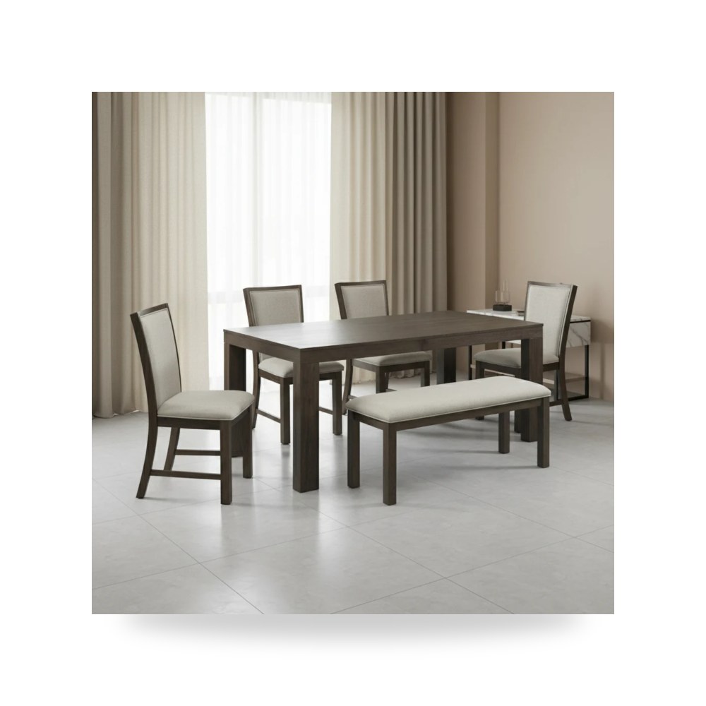 كرسي جلوس بتصميم أنيق - كرسي بني Grady Chairs معتمد - طراز DGD2006DS1