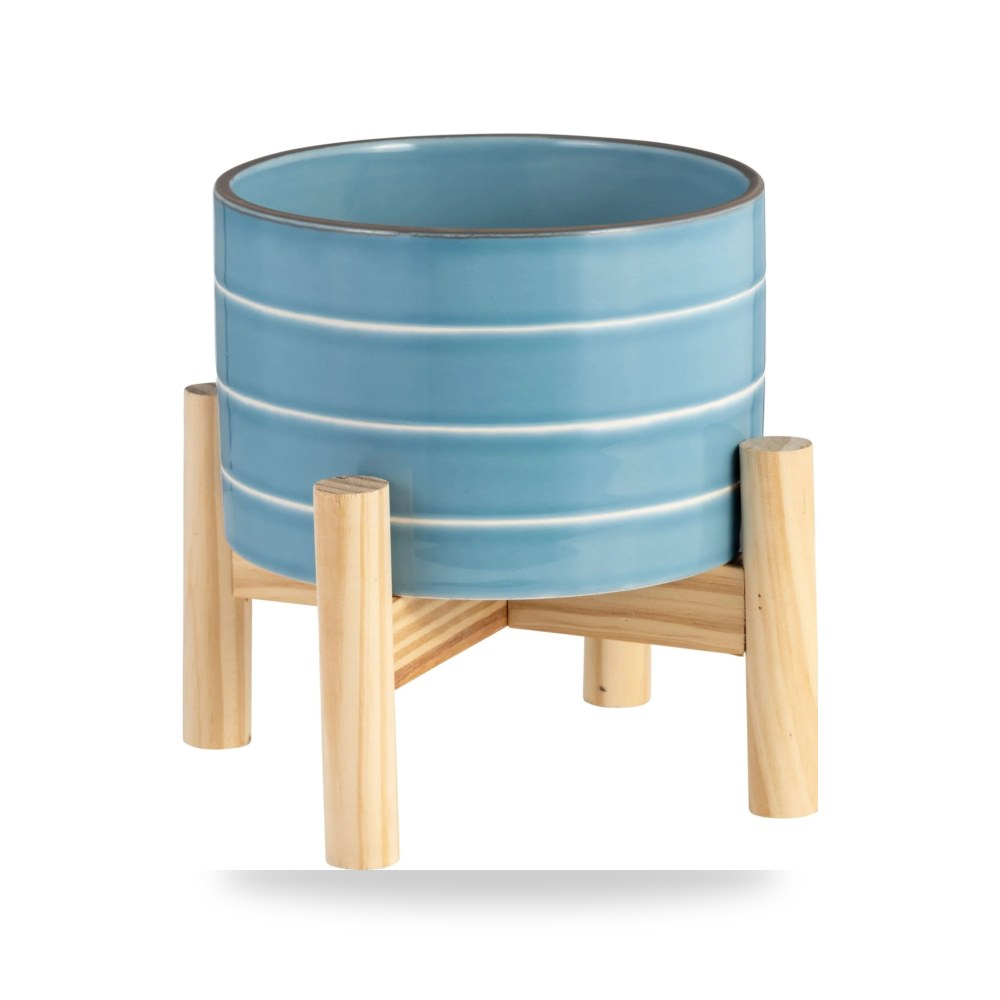 خشب أزرق PLANTER W - SKYBLUE Sagebrook Home