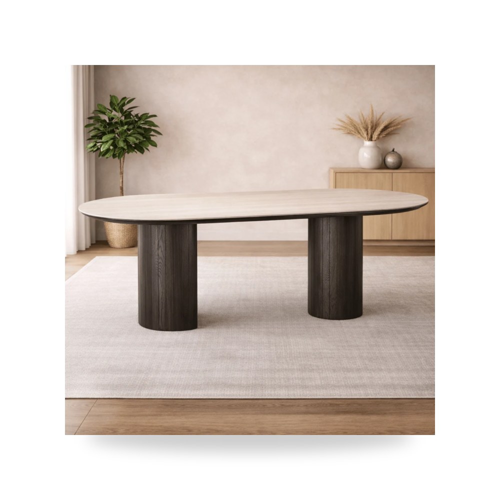 كرسي طعام فاخر - طاولة طعام موديل R2165 D2405 - طراز R2165-D2405-DT